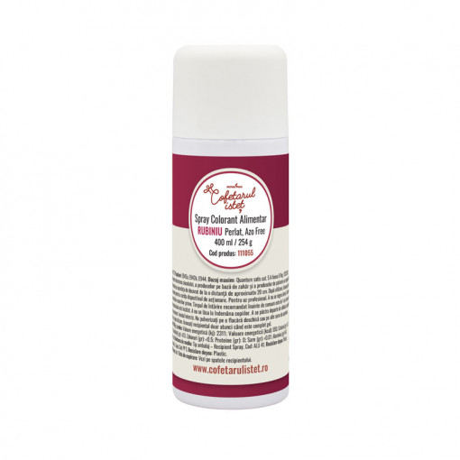 SPRAY Ruby Ruby Pearl - мастноразтворим хранителен оцветител 400 ml, без азотни съединения
