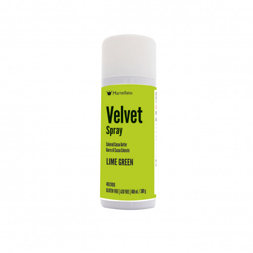 SPRAY VELVET - Лаймскозелен хранителен оцветител без E171, 400 ml