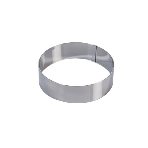 Stainless steel round Ø 20 x H 10 cm
