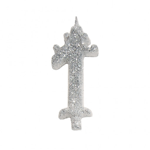 Tortagyertya H 8,5 cm, 1. ábra, ezüst