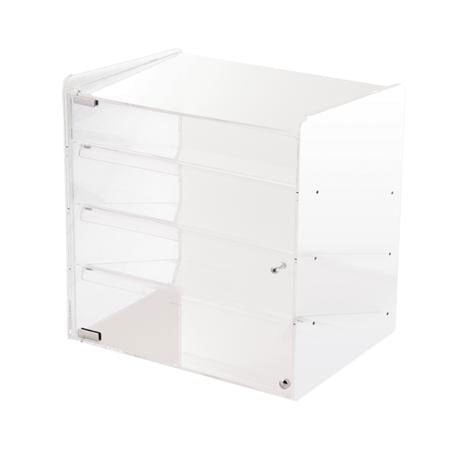 Витрина Bench Neutra с 4 рафта, прозрачен плексиглас, 42 x 31 x H 42,5 cm