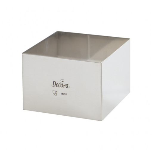 Квадратна рамка от неръждаема стомана 15 x 15 x H 6 cm