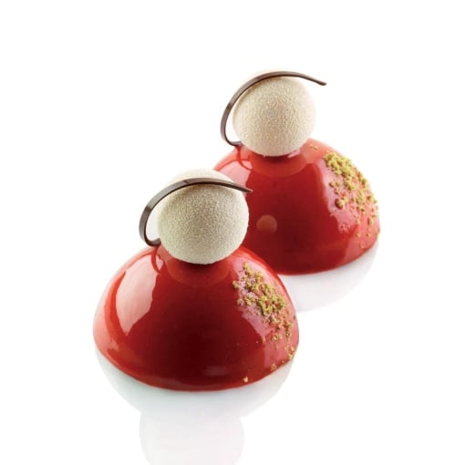 Силиконова полусферична форма с една порция Ø 7,9 x H 3,5 cm, 28 кухини, 90 ml ( SQ003)