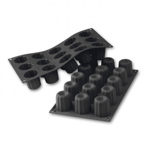 Силиконова форма за бордо Ø4,5xH4,5cm, 15 кухини
