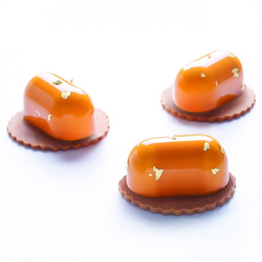 Силиконова форма Bachour, Delish за единични порции, 8,2 x 4,4 x h 3,7 cm, 100 ml, 15 кухини