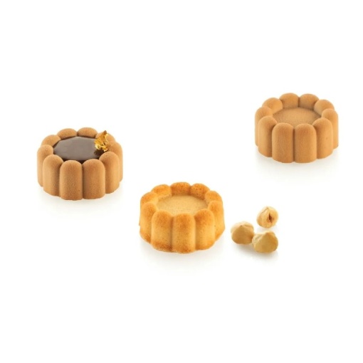 Силиконова форма Charlotte XS 16 Ø 3,8 x H 1,8 cm, 18 кухини x 16 ml