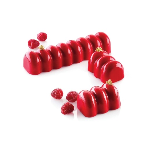 Силиконова форма Infinity Monoportii 33,6 x 4,7 x H 4 cm, 8 кухини, 480 ml (SQ072)