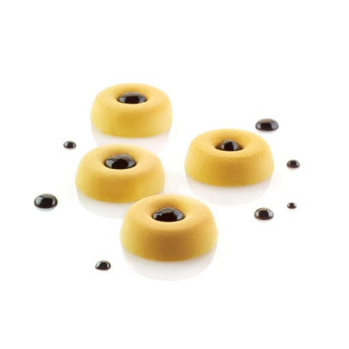 Силиконова форма Mini Savarin Mignon Ø 4,1 x H 1,2 cm, 77 кухини, 12 ml (SQ033)