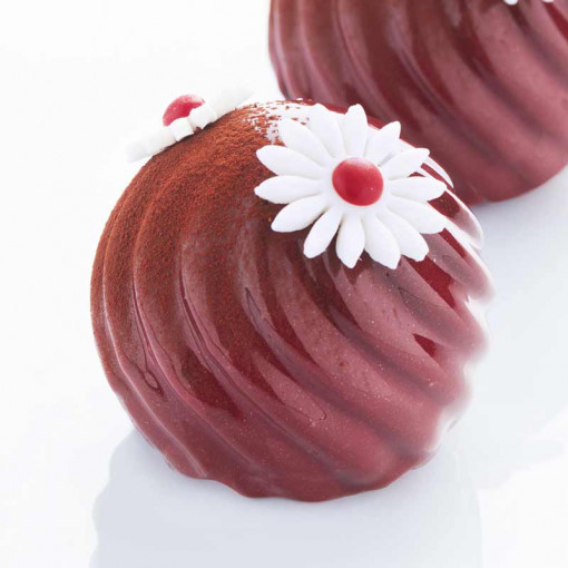 Силиконова форма Twist Ø 6,2 x H 5,5 cm, 6 кухини, 110 ml