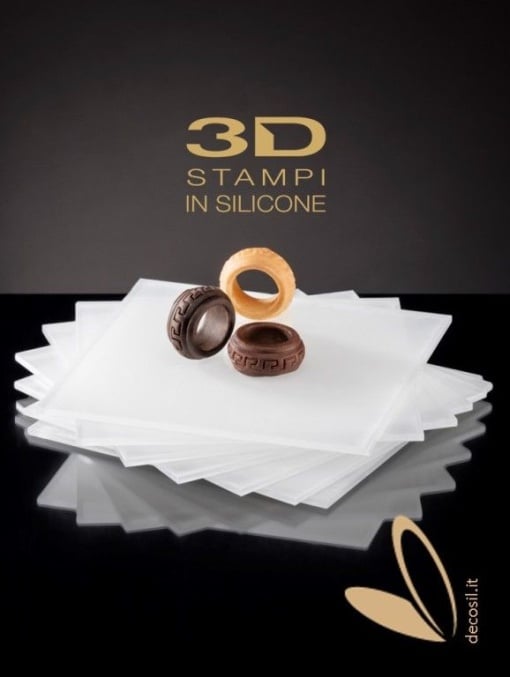 Силиконов калъп 3D брачна халка, Ø 3 x 1,3 cm