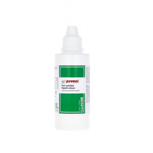 Течен мастноразтворим оцветител за храни, зелен, 180 ml
