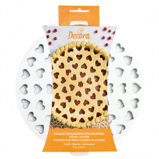 Barbecue Cake Decor Tart Heart Pattern, R 30 cm