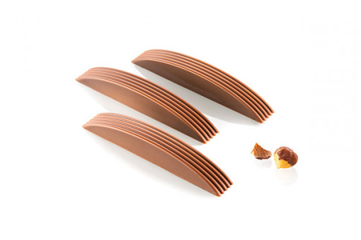 Chocolate bars 11.9 x 1.8 x H 1.7 cm - Polycarbonate mould, 10 cavities (CH006)