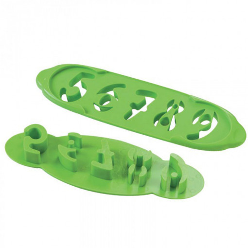 Cutting Bars with Digit Extractor Ø 4.5 cm, Plastic, Set of 2 pcs