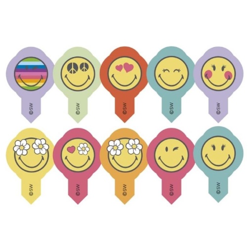 Decor in Vafa - Smiley 10 models H 5.5 cm - 600 pcs