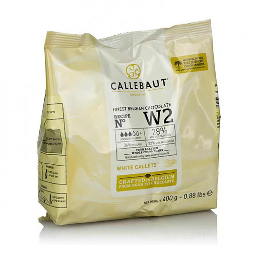Fehér csokoládé W2 Drops 28% Barry Callebaut, 0,4 kg