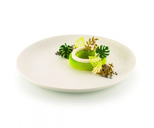 Forma Silicon Silikomart NaturaE Frunze 4 modele 4 x 2.5 x H 2 cm - 4 x 4.9 x H 2 cm, 1 ml, 68 cavitati