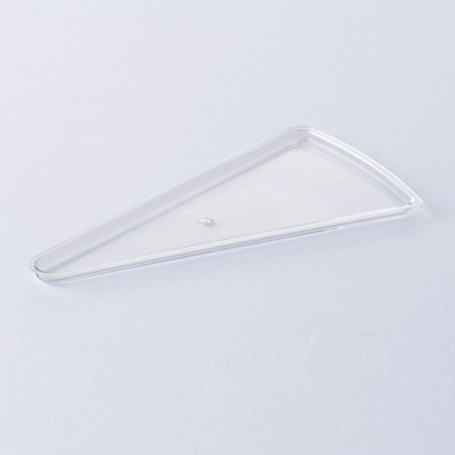 Háromszög csészék - Tortaszelet, 13,6 x 7,1 x H 0,5 cm, 100 db-os készlet