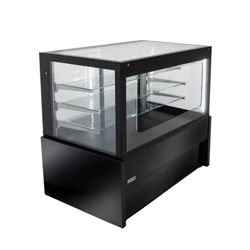 Kristall Self Service ventilated display cabinet without built-in cooling unit, 150 (L) x75 (W) x138 (H)cm