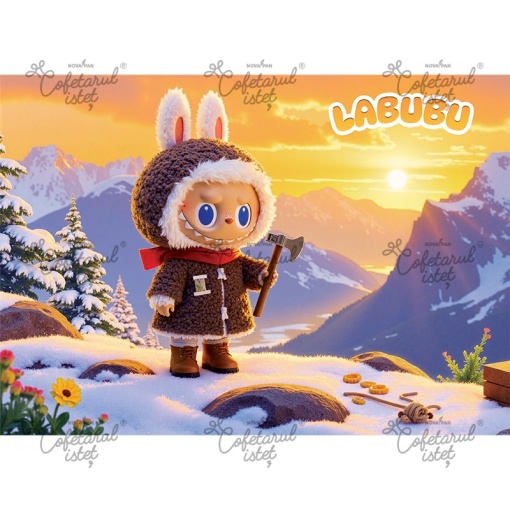 Labubu отпечатана захарна паста Labubu Model 4, A4 - Сладкарски изделия
