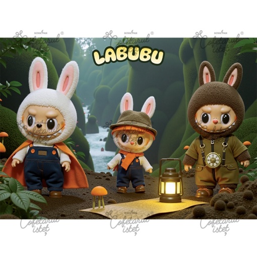 Labubu printed waffle Labubu Model 3, A4 - Confectioner Istet