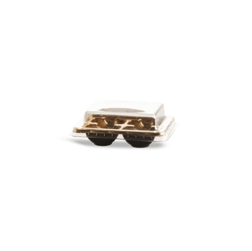 Macaroons / Cookies Box, 4 cavities, 11.9 x 13.6 x H 3.3 cm