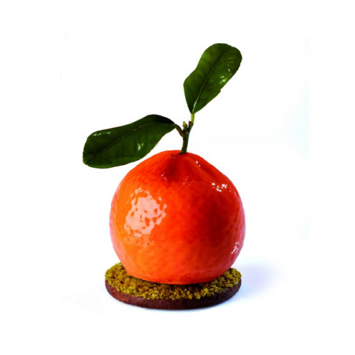 Mandarina/Rodie 3D, Ø5.7xH5cm - Силиконова вилица за единични порции, 20 кухини
