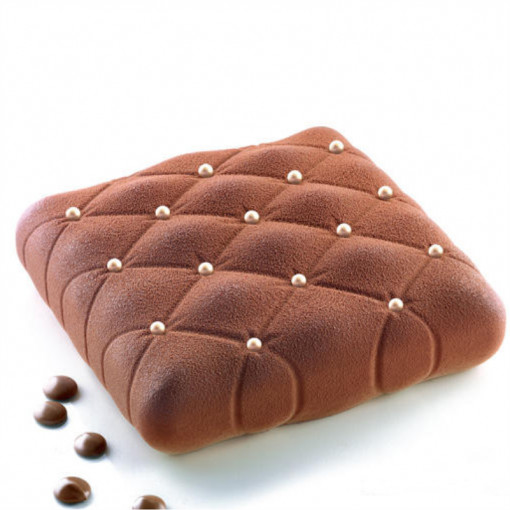 Matlasat 3D Силиконова форма за торта 16 x 16 x H 5,3 cm, 1000 ml