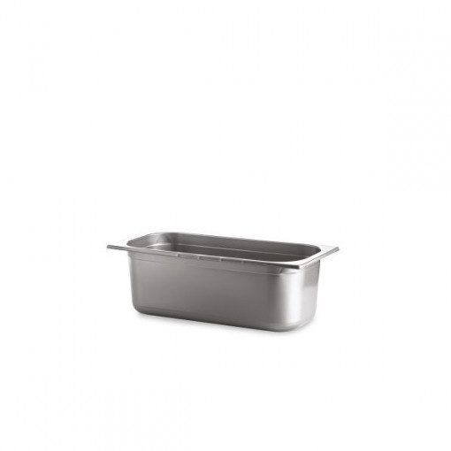 Műanyag fagylaltos tálca 4,8 L, 36 x 16,5 cm x H 12,5 cm, szürke, 25 db-os készlet