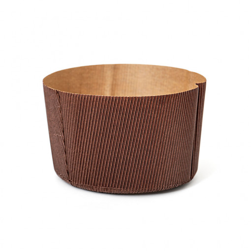 Panettone Baking Tin Ø15xH11cm - 750 gr, Heat Resistant Cardboard, Set of 5 Pieces