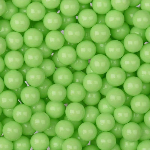 Pear Pearly Green Sugar Pearls Ø 9 mm, 1 Kg
