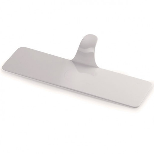 Plastic Presentation Monoportion Presentation Plastic Base, Rectangular White, 13 x 3.8 cm, Set 250 pcs