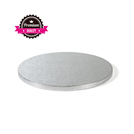 Platou Tort Rotund Argintiu, Ø 45 x H 1.2 cm
