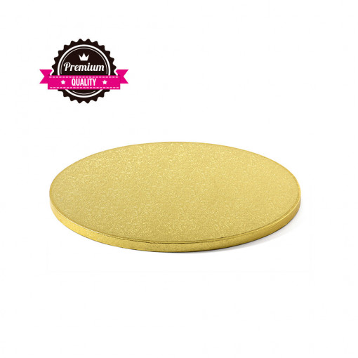 Platou Tort Rotund Auriu, Ø 36 x H 1.2 cm