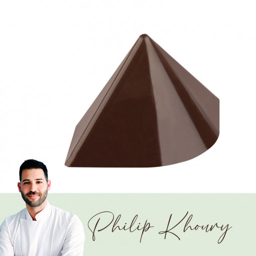 Polycarbonate mould 24 Chocolate Pralines Model VIP Mount 3.2 x 3.2 x H 2.3 cm, 9 gr