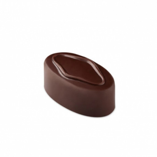 Polycarbonate mould Artisanal Range 21 Chocolate Pralines Chocolate Oval, 3.7 x 2.1 x H 1.4 cm, 10 gr