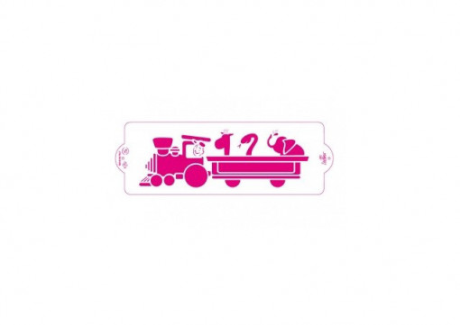 *Sablon műanyag oldalsó dekorációs trenulett, 30 x 10 cm