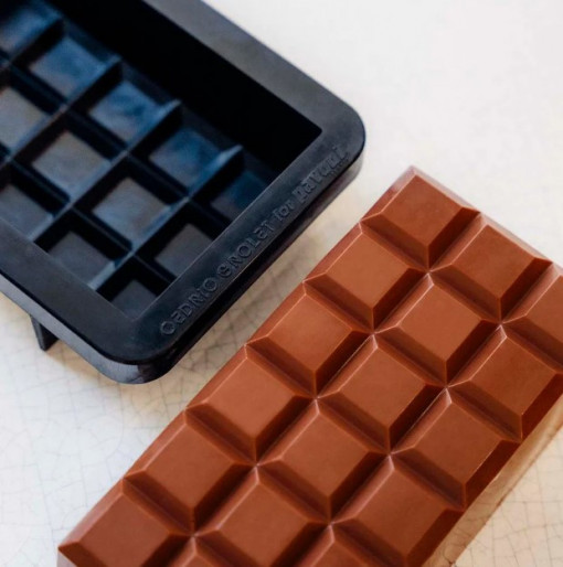 Silicon 3D Cake Shape Chocolate Bar 18.5 x 9.5 x H 4.5 cm, 750 ml