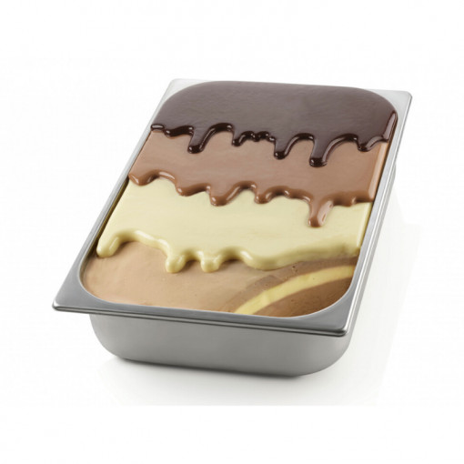 Silicon IceCream mould - Choco Gel - Set 2 x moulds 28.6 x 22.3 x H 2.3 cm