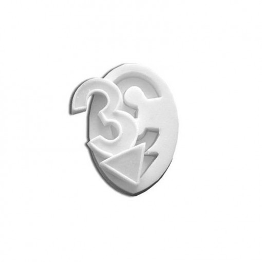 Silicon Moulding Figure 3, 5.5 x 2.5 cm (SLK 003)