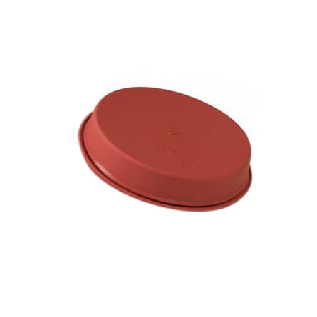 Silicone Cake Tin, right edge Ø24xH4.2cm, with Ring