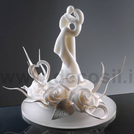 Silicone mould 3D Stylised Statuette Bride-Bride, Ø 7.5 x H 20.5 cm