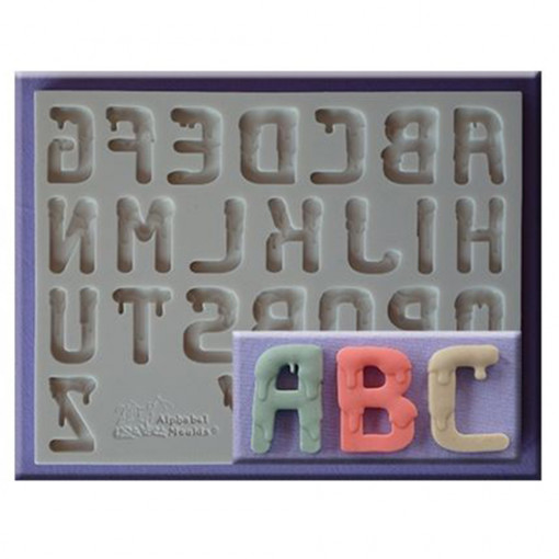 Silicone mould Ice Alphabet H 2.4 cm