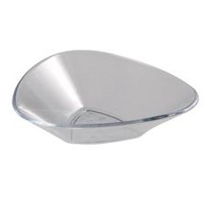 Single Dishes Ø 6.5 x H 1.5 cm, Plastic Transparent, Set 100 pcs