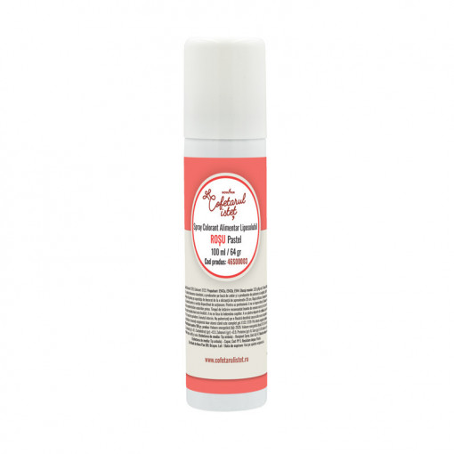 SPRAY Пастелно червено - мастноразтворим хранителен оцветител 100 ml