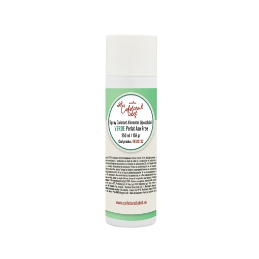SPRAY Pearly Green Pearlescent - Zsírban oldódó ételfesték 250 ml, Azo mentes