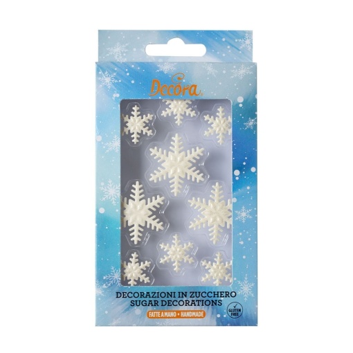 Sugar Decor - Snowflakes Ø 2.5 - 4 cm, 9 patterns, 9 pcs