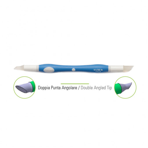 Sugar Paste Moulding Tool, 2 Silicone Silicone Heads Angled Shape