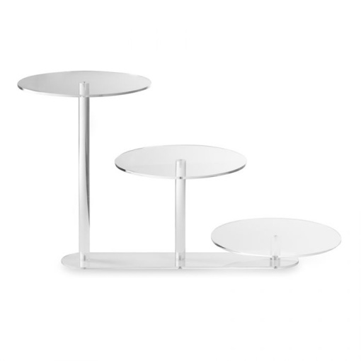 Suport Tort Plexiglas 3 etaje Ø 30 x L 72 x H 45 cm