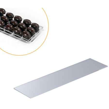 Transparent Plexiglas tray, 34 x 10 x H 0.2 cm